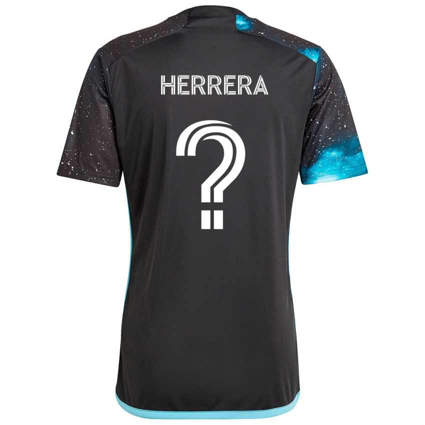 Criança Camisola Oscar Herrera #0 Preto Azul Principal 2024/25 Camisa Brasil