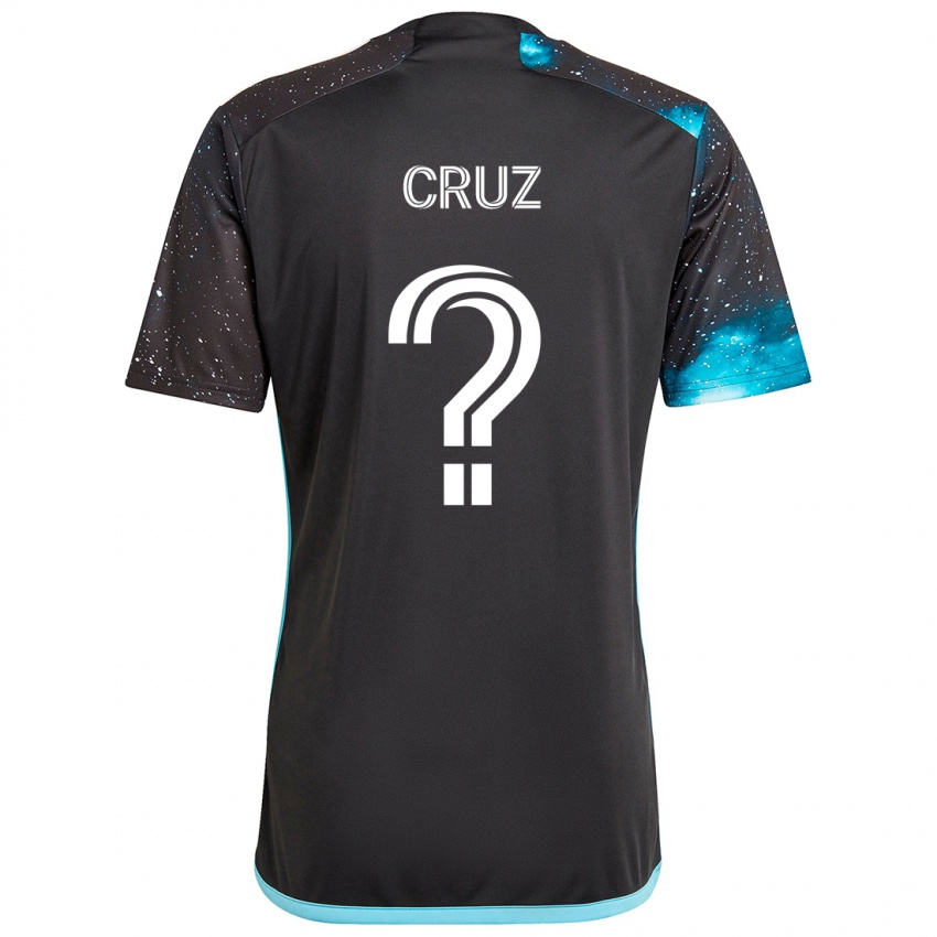 Criança Camisola Giovanny Cruz #0 Preto Azul Principal 2024/25 Camisa Brasil