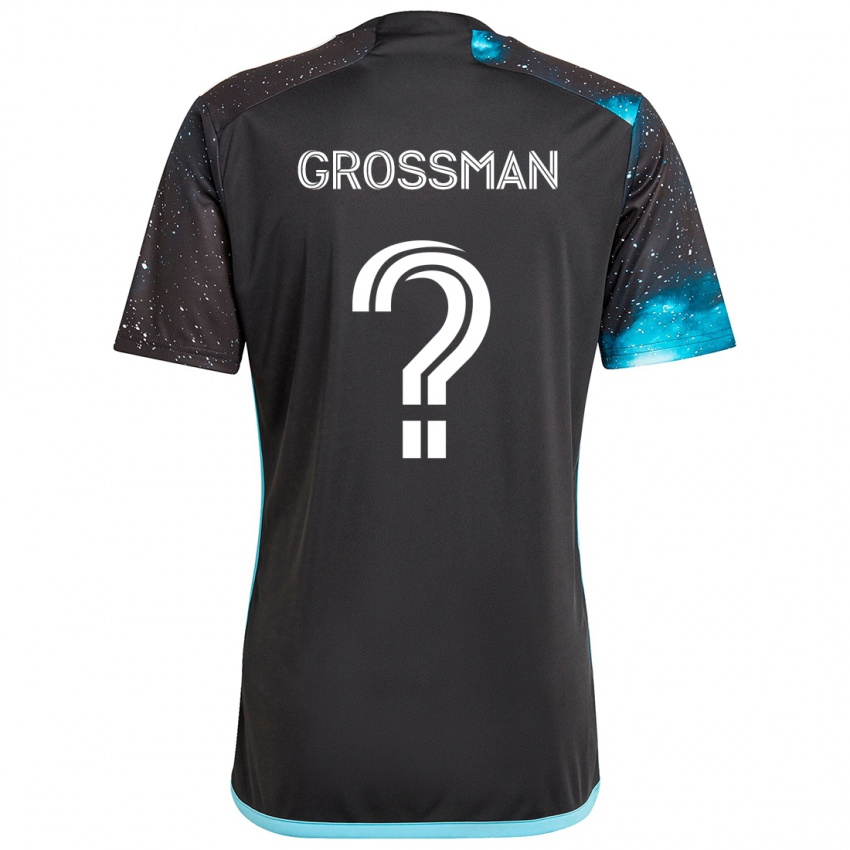 Criança Camisola Jack Grossman #0 Preto Azul Principal 2024/25 Camisa Brasil