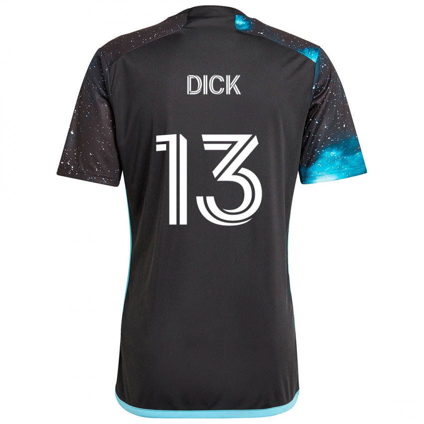 Criança Camisola Eric Dick #13 Preto Azul Principal 2024/25 Camisa Brasil