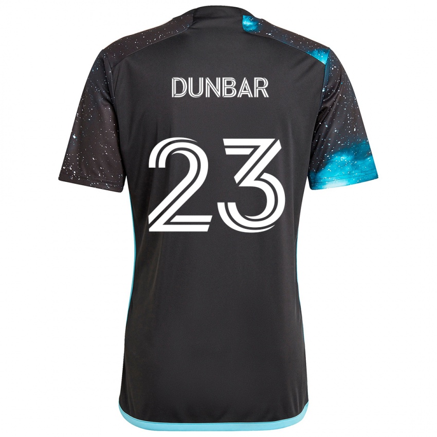 Criança Camisola Cameron Dunbar #23 Preto Azul Principal 2024/25 Camisa Brasil