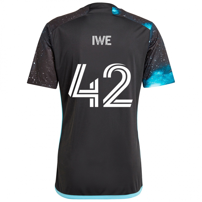 Criança Camisola Emmanuel Iwe #42 Preto Azul Principal 2024/25 Camisa Brasil