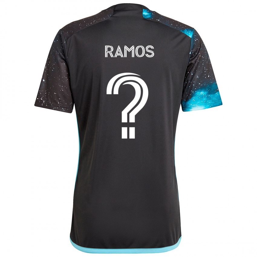 Criança Camisola Jason Ramos #0 Preto Azul Principal 2024/25 Camisa Brasil