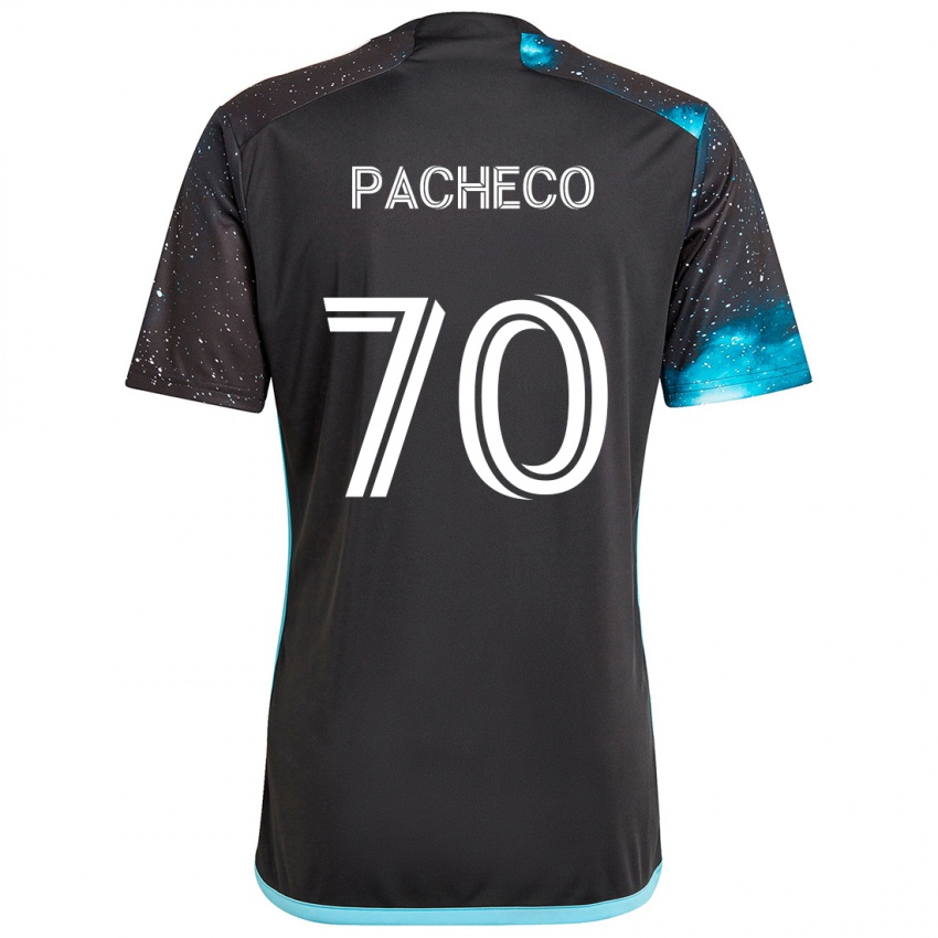 Criança Camisola Diogo Pacheco #70 Preto Azul Principal 2024/25 Camisa Brasil