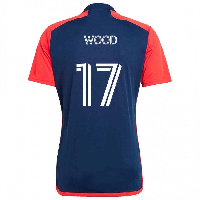 Criança Camisola Bobby Wood #17 Azul Vermelho Principal 2024/25 Camisa Brasil