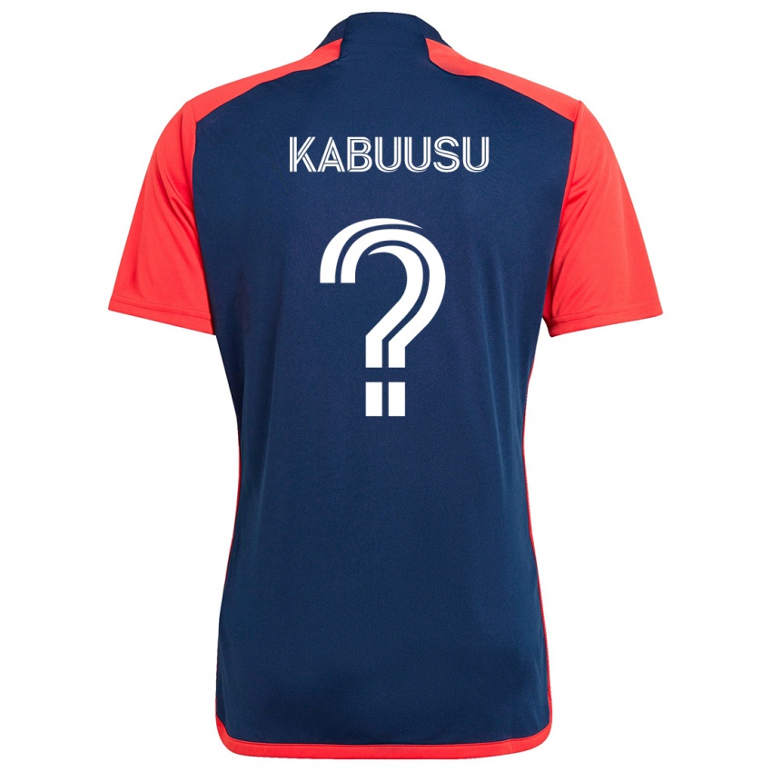 Criança Camisola Jamie Kabuusu #0 Azul Vermelho Principal 2024/25 Camisa Brasil