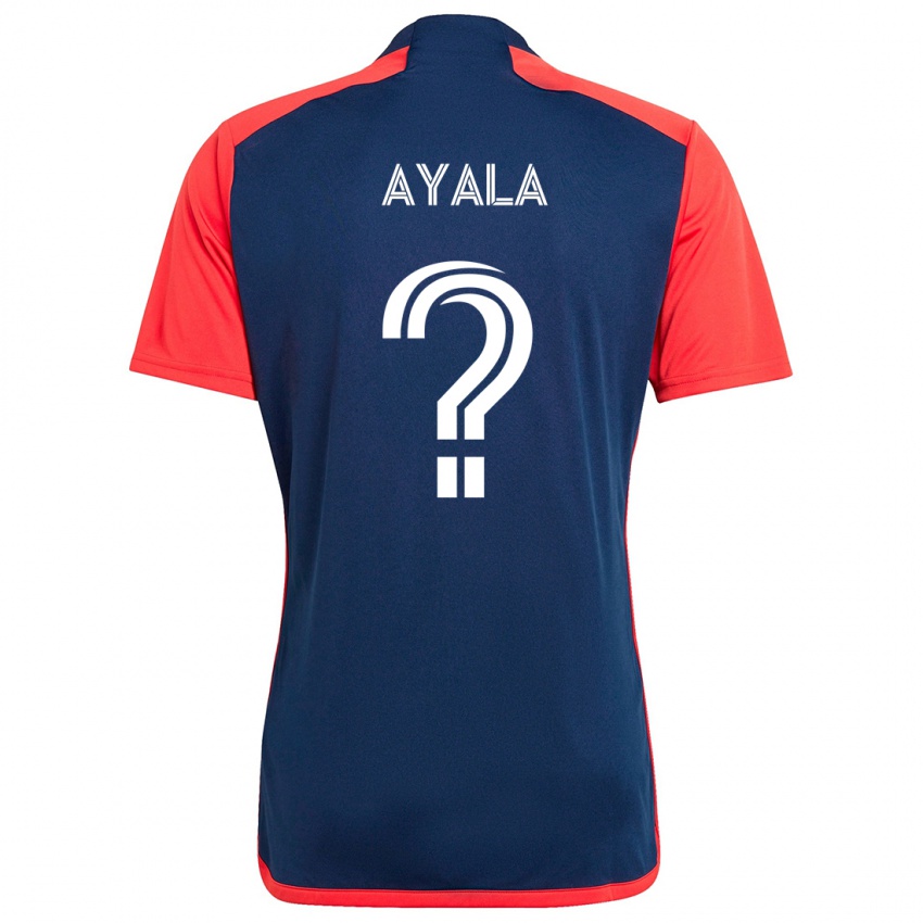 Criança Camisola Paolo Ayala #0 Azul Vermelho Principal 2024/25 Camisa Brasil