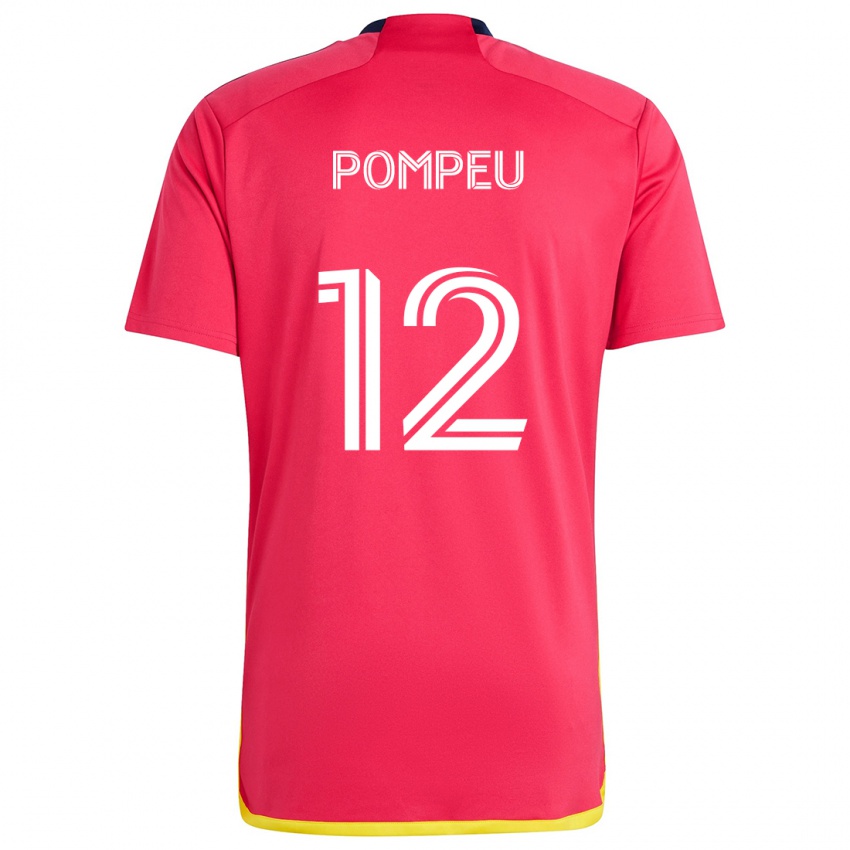 Criança Camisola Célio Pompeu #12 Vermelho Azul Principal 2024/25 Camisa Brasil