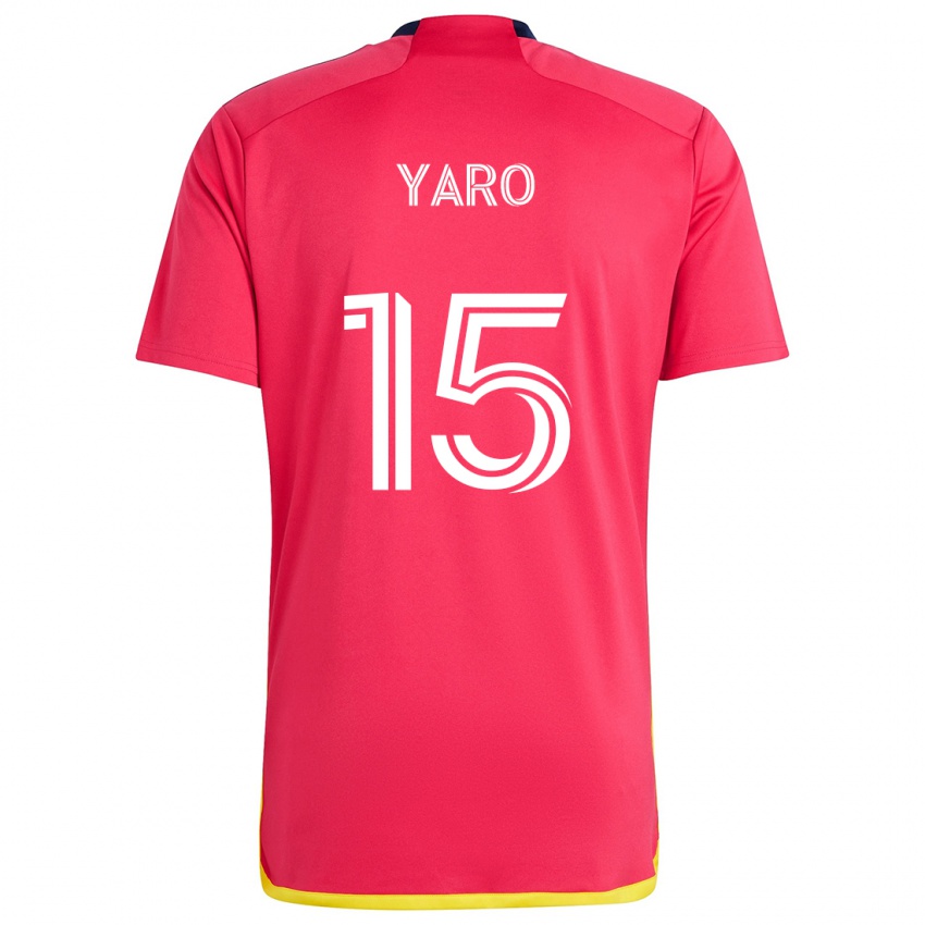 Criança Camisola Joshua Yaro #15 Vermelho Azul Principal 2024/25 Camisa Brasil