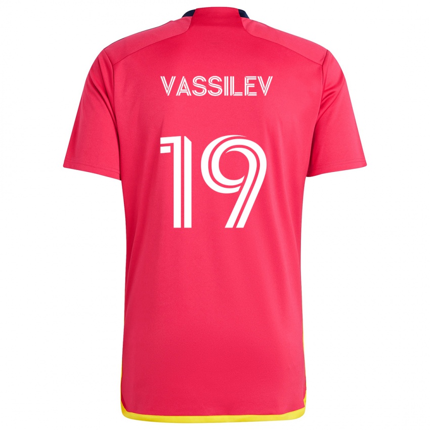 Criança Camisola Indiana Vassilev #19 Vermelho Azul Principal 2024/25 Camisa Brasil