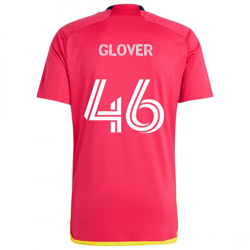 Criança Camisola Caden Glover #46 Vermelho Azul Principal 2024/25 Camisa Brasil