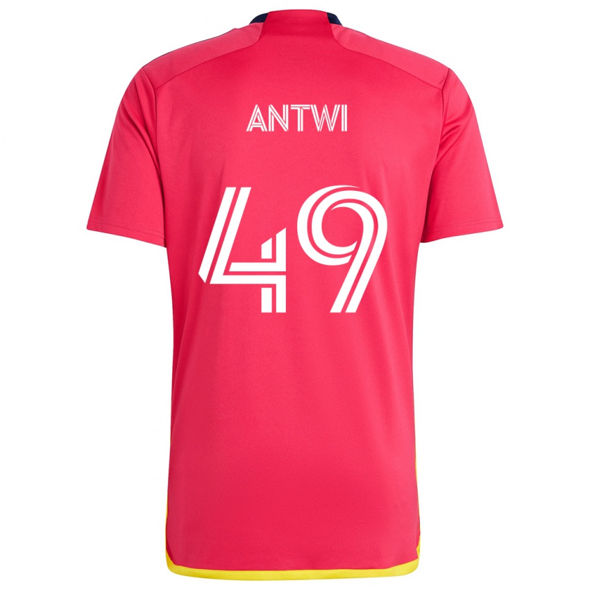 Criança Camisola Seth Antwi #49 Vermelho Azul Principal 2024/25 Camisa Brasil