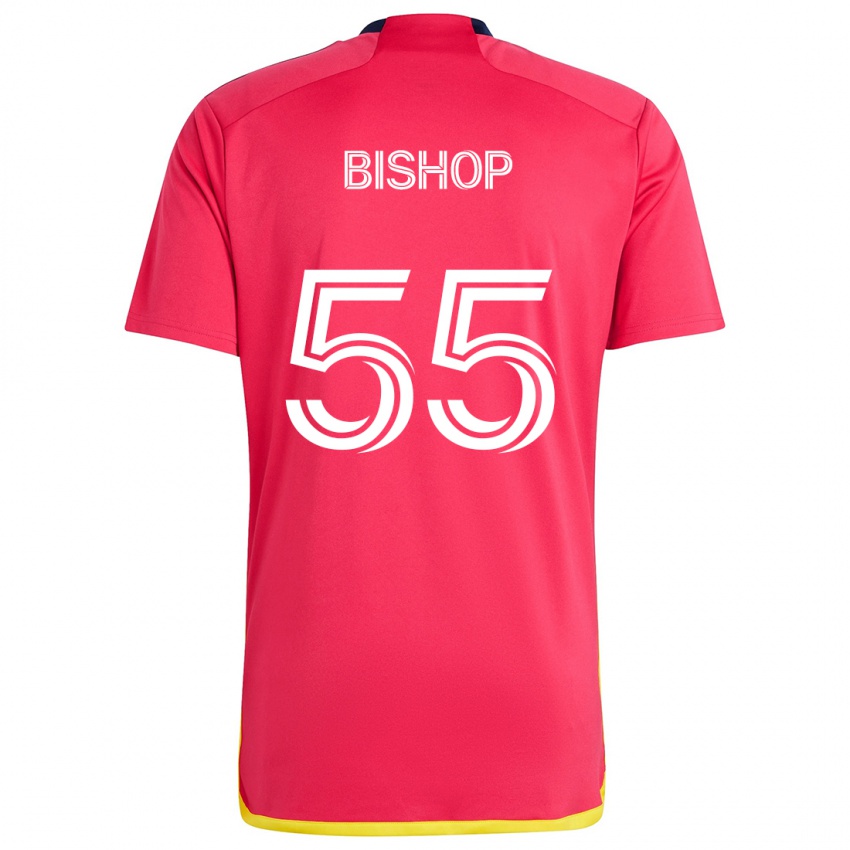 Criança Camisola Nick Bishop #55 Vermelho Azul Principal 2024/25 Camisa Brasil