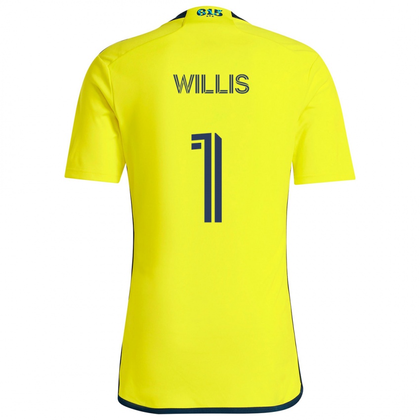 Criança Camisola Joe Willis #1 Amarelo Azul Principal 2024/25 Camisa Brasil