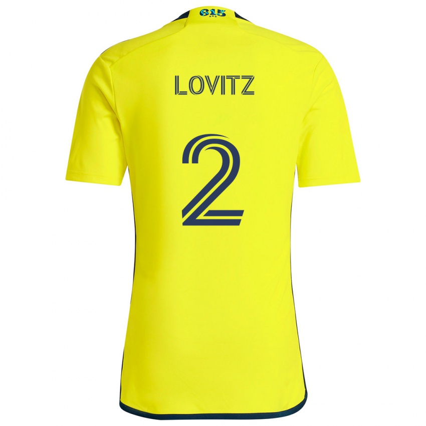 Criança Camisola Daniel Lovitz #2 Amarelo Azul Principal 2024/25 Camisa Brasil