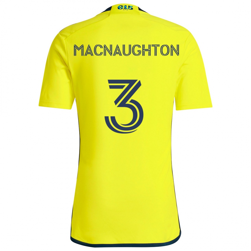 Criança Camisola Lukas Macnaughton #3 Amarelo Azul Principal 2024/25 Camisa Brasil