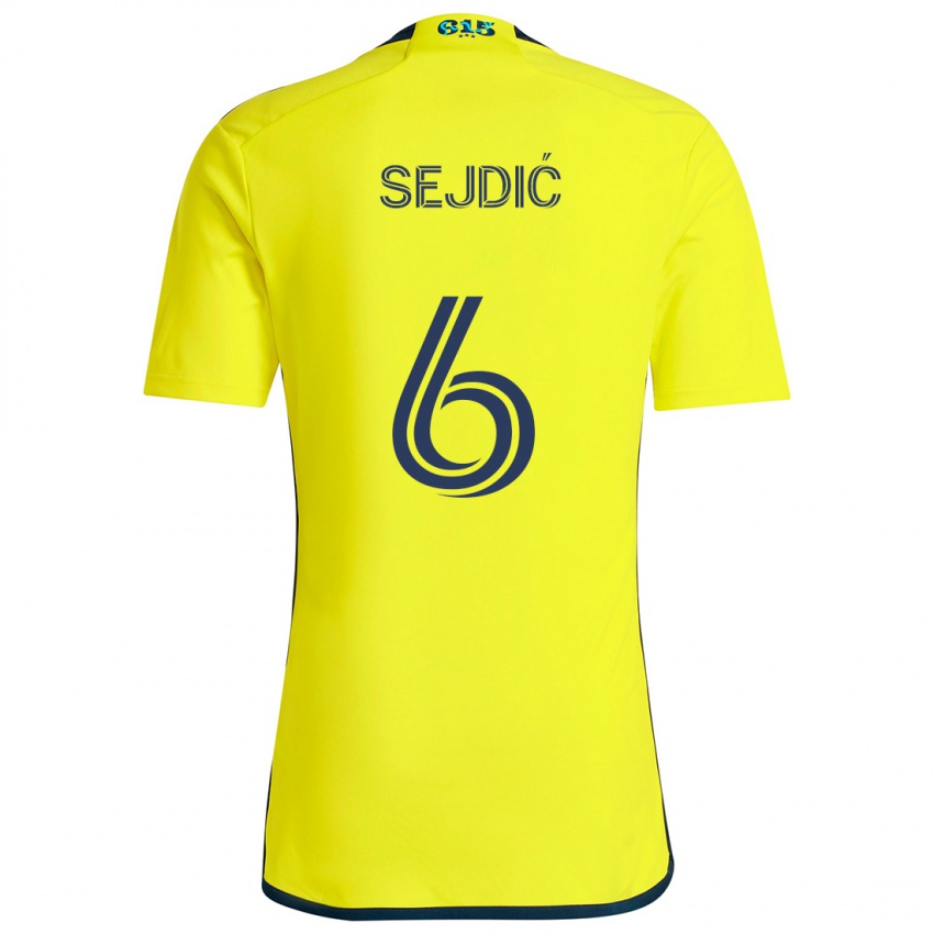 Criança Camisola Amar Sejdić #6 Amarelo Azul Principal 2024/25 Camisa Brasil