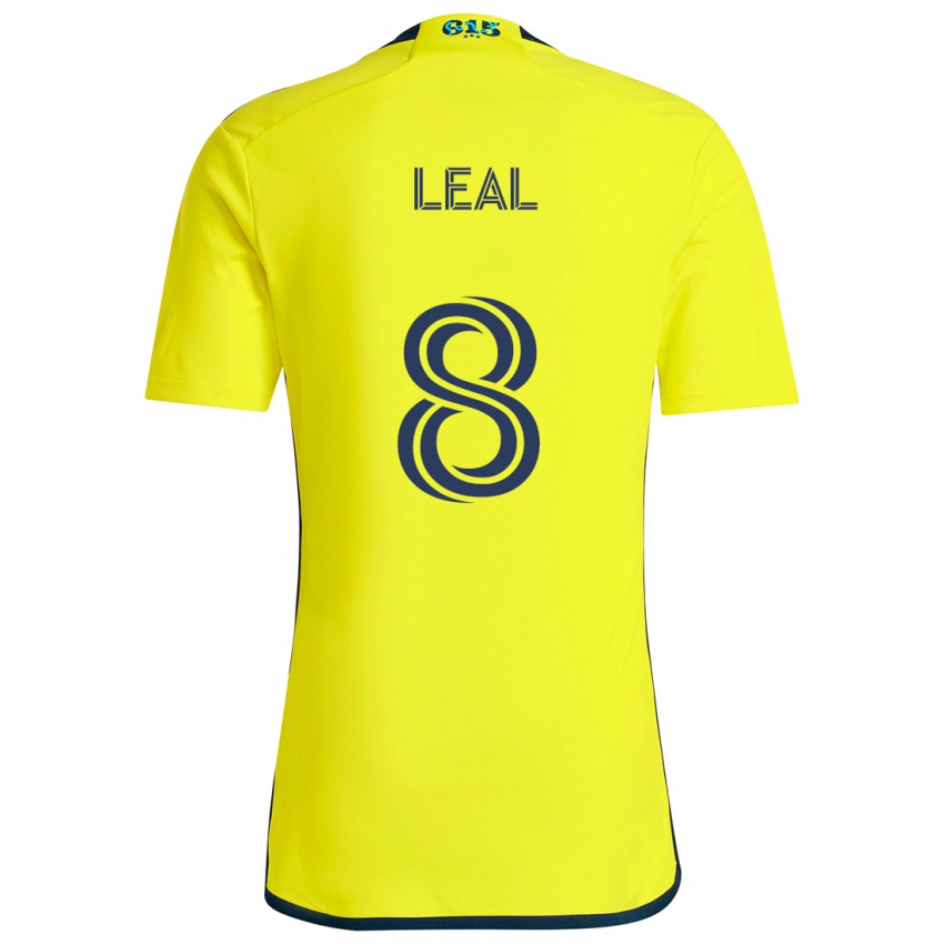 Criança Camisola Randall Leal #8 Amarelo Azul Principal 2024/25 Camisa Brasil