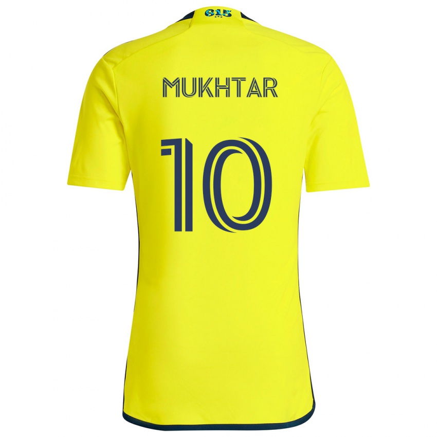 Criança Camisola Hany Mukhtar #10 Amarelo Azul Principal 2024/25 Camisa Brasil