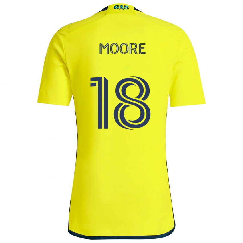 Criança Camisola Shaq Moore #18 Amarelo Azul Principal 2024/25 Camisa Brasil