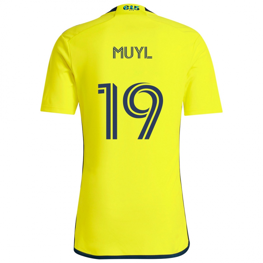 Criança Camisola Alex Muyl #19 Amarelo Azul Principal 2024/25 Camisa Brasil