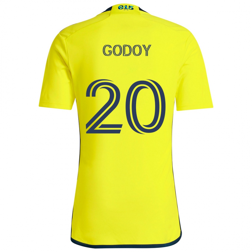 Criança Camisola Aníbal Godoy #20 Amarelo Azul Principal 2024/25 Camisa Brasil