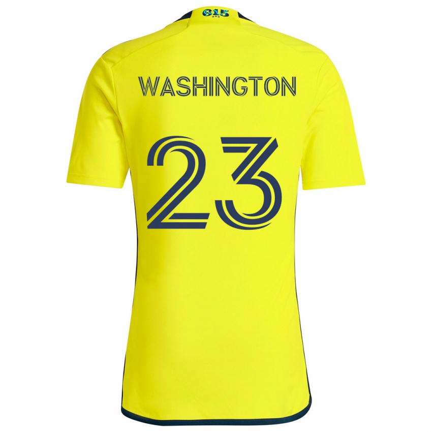 Criança Camisola Taylor Washington #23 Amarelo Azul Principal 2024/25 Camisa Brasil