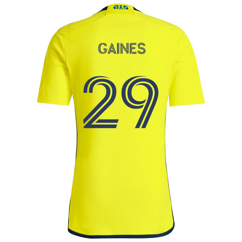 Criança Camisola Julian Gaines #29 Amarelo Azul Principal 2024/25 Camisa Brasil