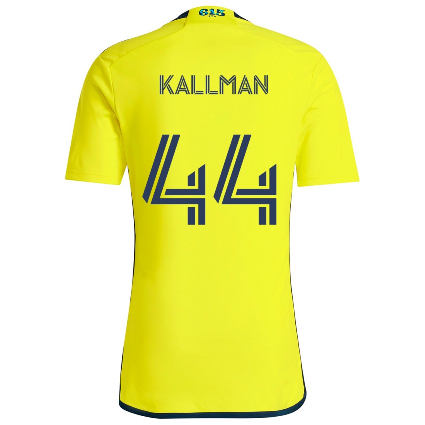 Criança Camisola Brent Kallman #44 Amarelo Azul Principal 2024/25 Camisa Brasil