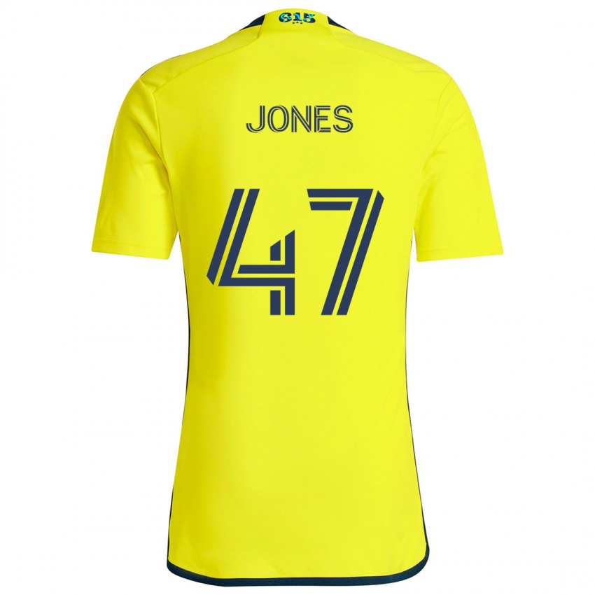 Criança Camisola Isaiah Jones #47 Amarelo Azul Principal 2024/25 Camisa Brasil