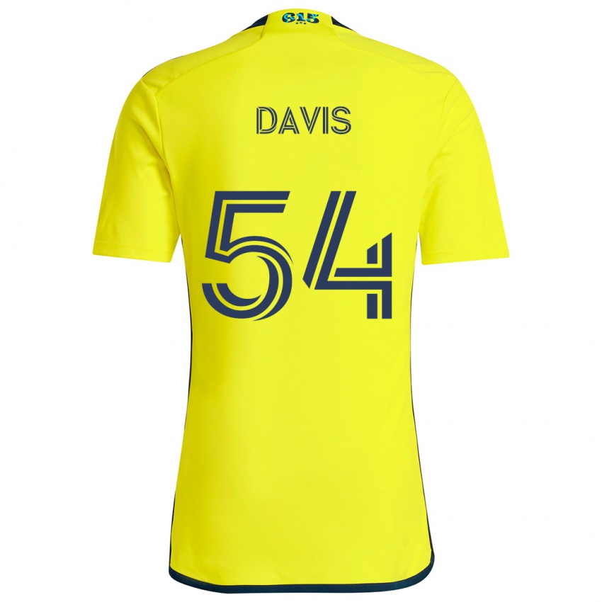 Criança Camisola Sean Davis #54 Amarelo Azul Principal 2024/25 Camisa Brasil