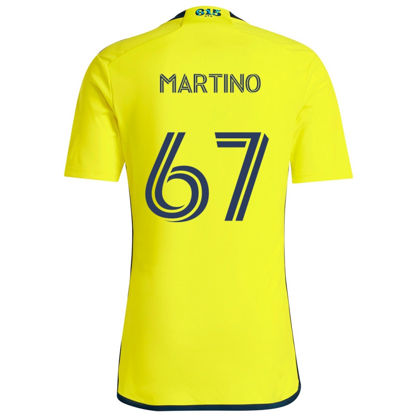 Criança Camisola Ben Martino #67 Amarelo Azul Principal 2024/25 Camisa Brasil