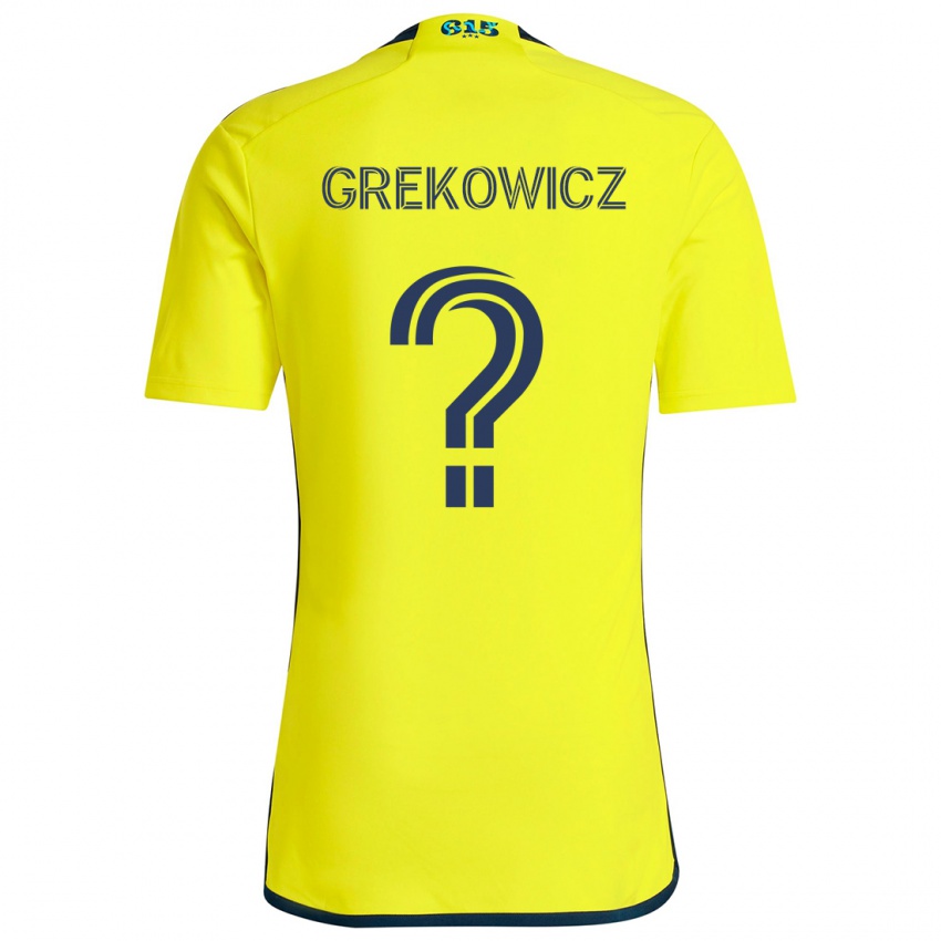 Criança Camisola Jacob Grekowicz #0 Amarelo Azul Principal 2024/25 Camisa Brasil