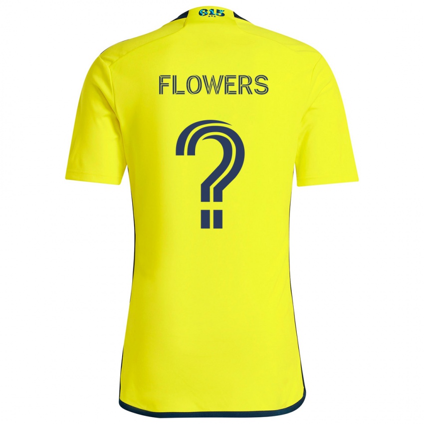 Criança Camisola Ashton Flowers #0 Amarelo Azul Principal 2024/25 Camisa Brasil