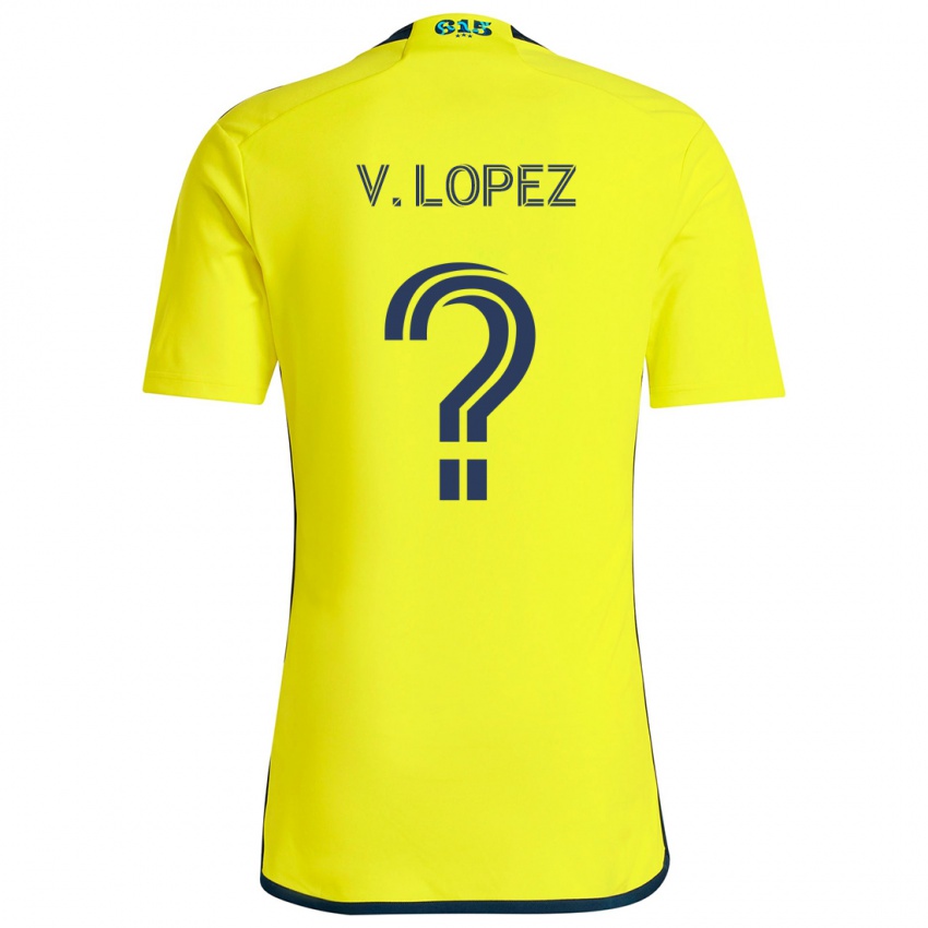 Criança Camisola Alejandro Velazquez-Lopez #0 Amarelo Azul Principal 2024/25 Camisa Brasil