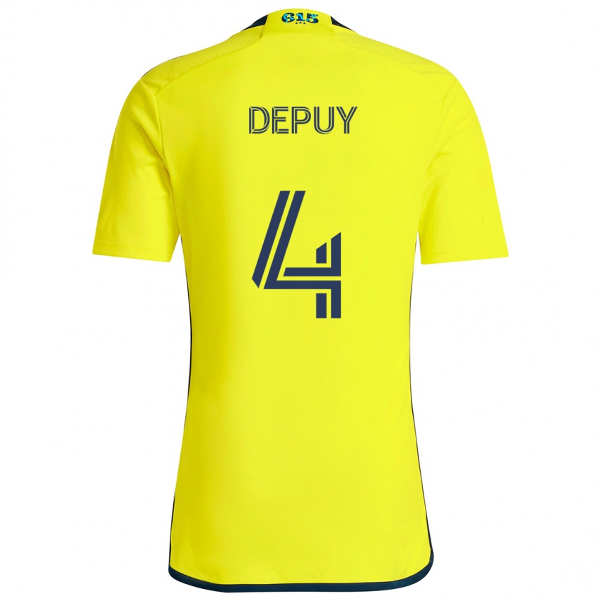 Criança Camisola Nick Depuy #4 Amarelo Azul Principal 2024/25 Camisa Brasil