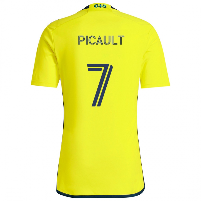 Criança Camisola Fafà Picault #7 Amarelo Azul Principal 2024/25 Camisa Brasil