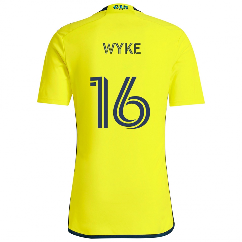 Criança Camisola Laurence Wyke #16 Amarelo Azul Principal 2024/25 Camisa Brasil