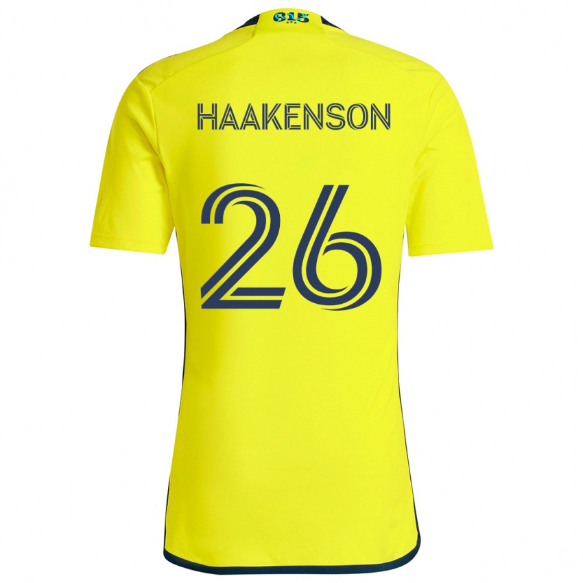 Criança Camisola Luke Haakenson #26 Amarelo Azul Principal 2024/25 Camisa Brasil