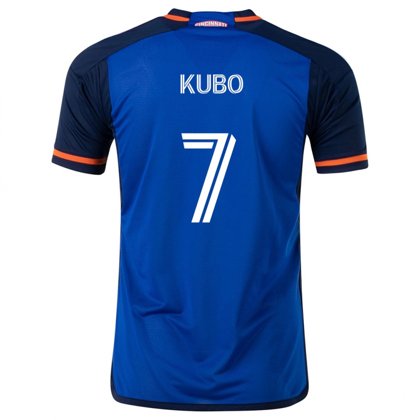 Criança Camisola Yuya Kubo #7 Branco Azulado Principal 2024/25 Camisa Brasil