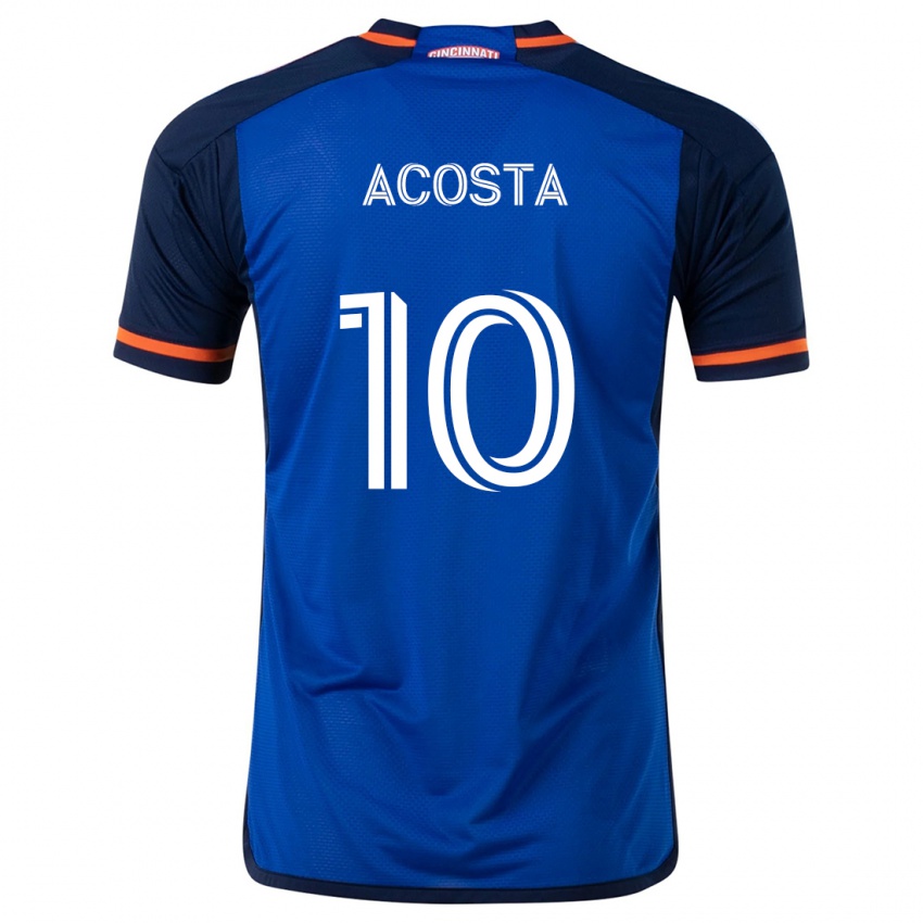 Criança Camisola Luciano Acosta #10 Branco Azulado Principal 2024/25 Camisa Brasil