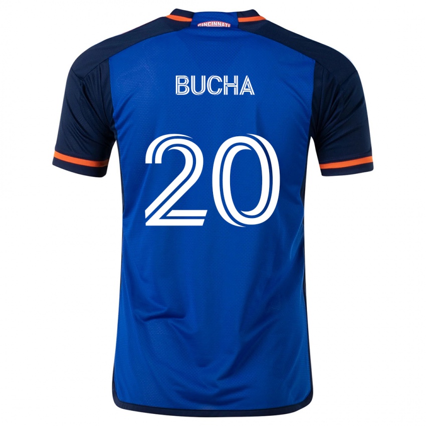 Criança Camisola Pavel Bucha #20 Branco Azulado Principal 2024/25 Camisa Brasil