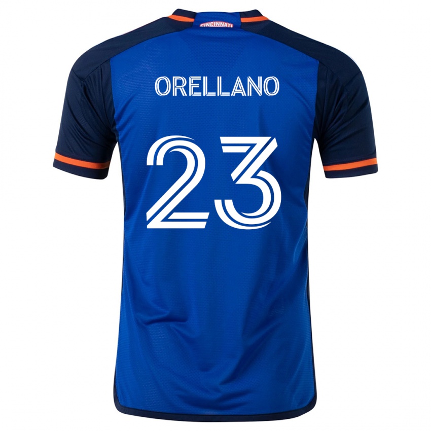 Criança Camisola Luca Orellano #23 Branco Azulado Principal 2024/25 Camisa Brasil