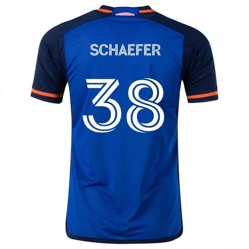 Criança Camisola Brian Schaefer #38 Branco Azulado Principal 2024/25 Camisa Brasil