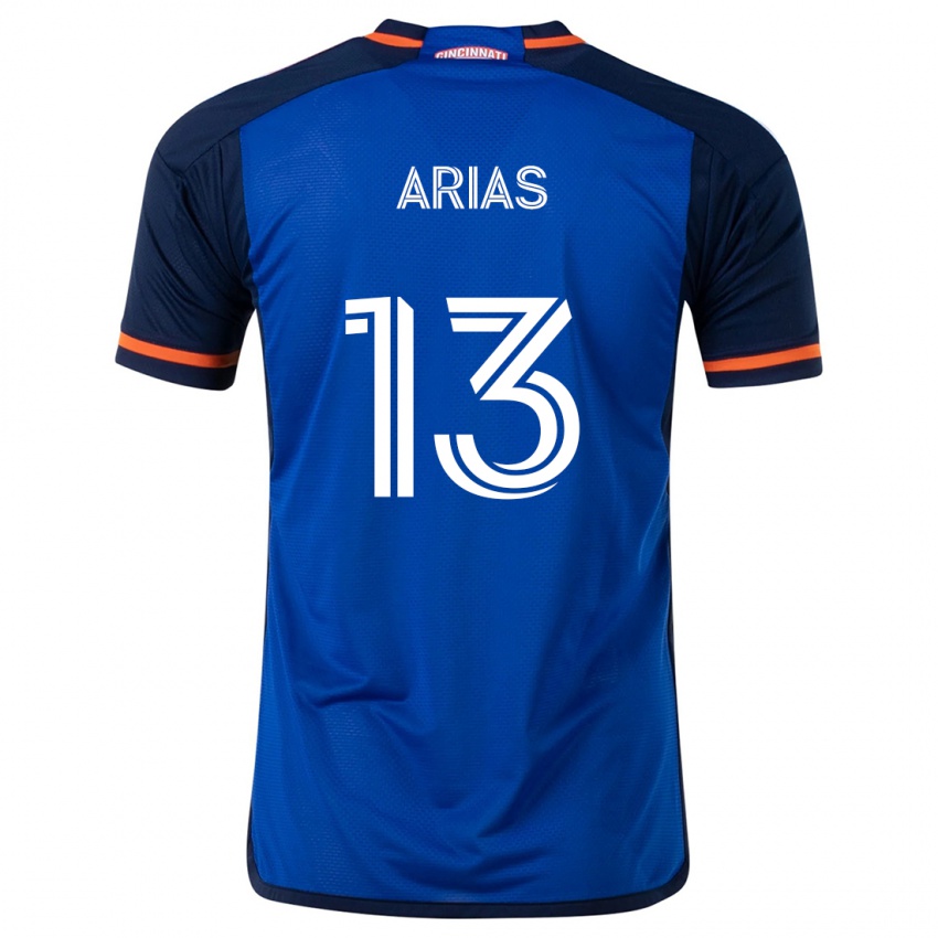 Criança Camisola Santiago Arias #13 Branco Azulado Principal 2024/25 Camisa Brasil