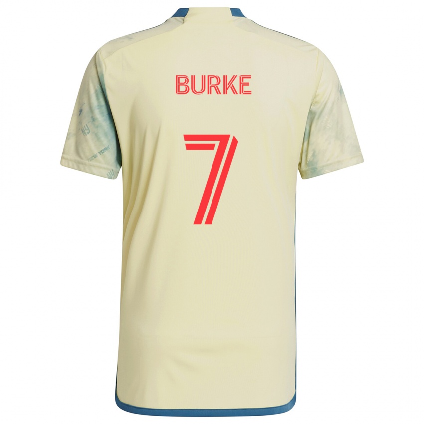 Criança Camisola Cory Burke #7 Amarelo Vermelho Azul Principal 2024/25 Camisa Brasil