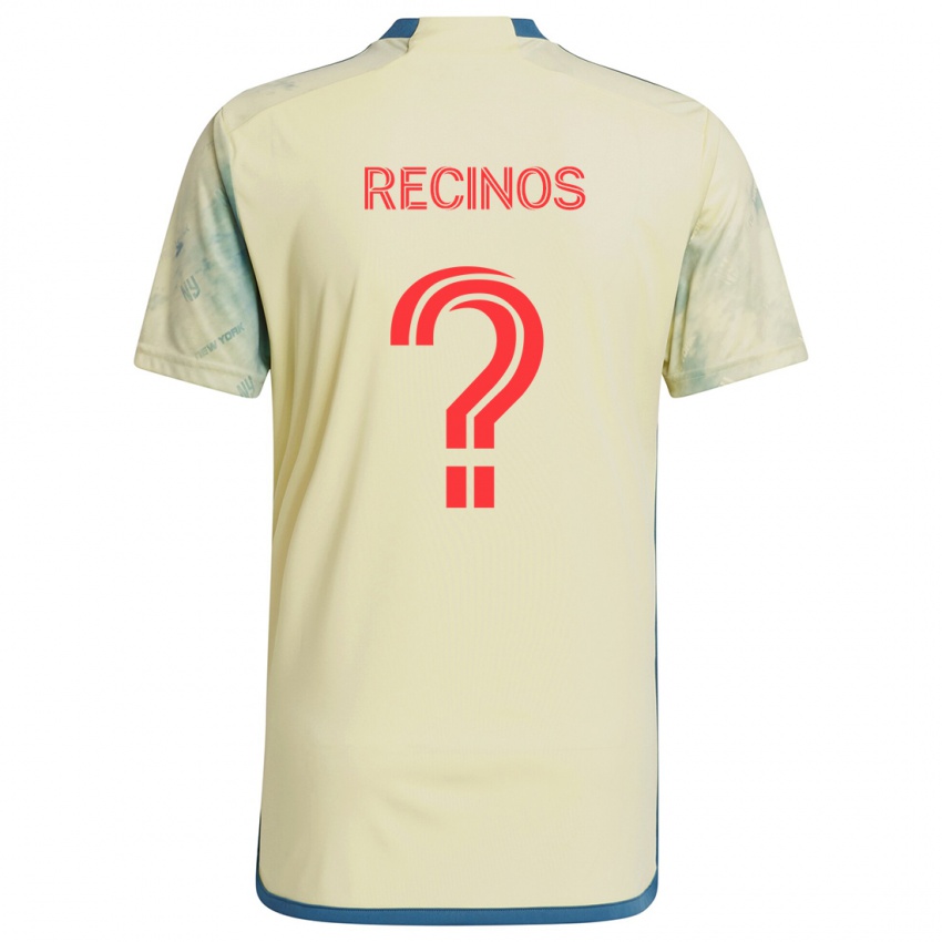 Criança Camisola Arian Recinos #0 Amarelo Vermelho Azul Principal 2024/25 Camisa Brasil