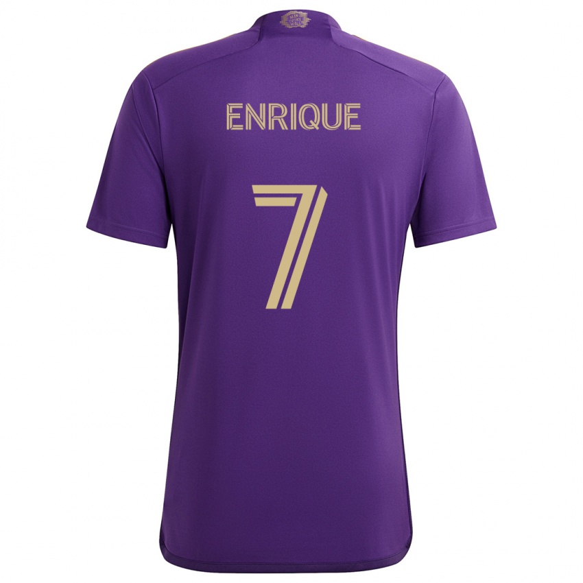 Criança Camisola Ramiro Enrique #7 Roxo Amarelo Principal 2024/25 Camisa Brasil