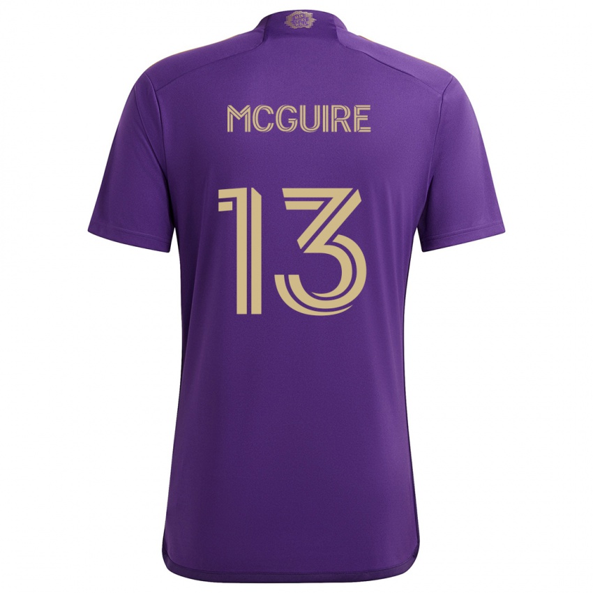 Criança Camisola Duncan Mcguire #13 Roxo Amarelo Principal 2024/25 Camisa Brasil