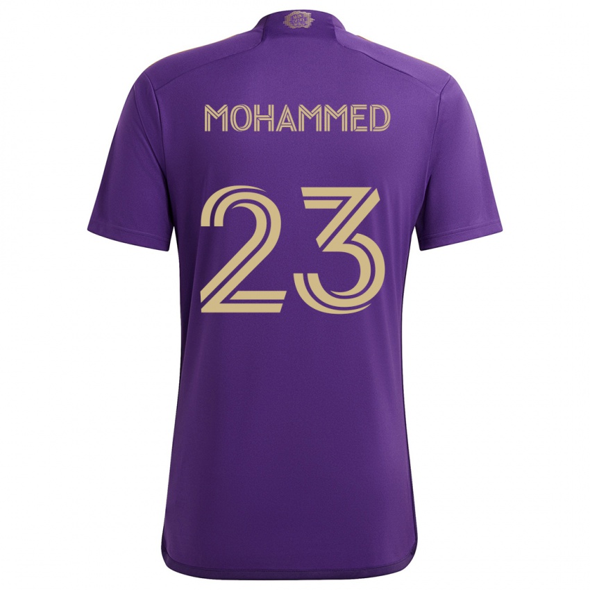 Criança Camisola Shak Mohammed #23 Roxo Amarelo Principal 2024/25 Camisa Brasil